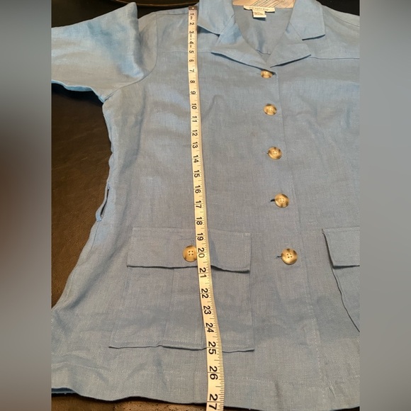 Paraphrase Denim Blue Button-Up Blazer size 14 - Picture 12 of 13